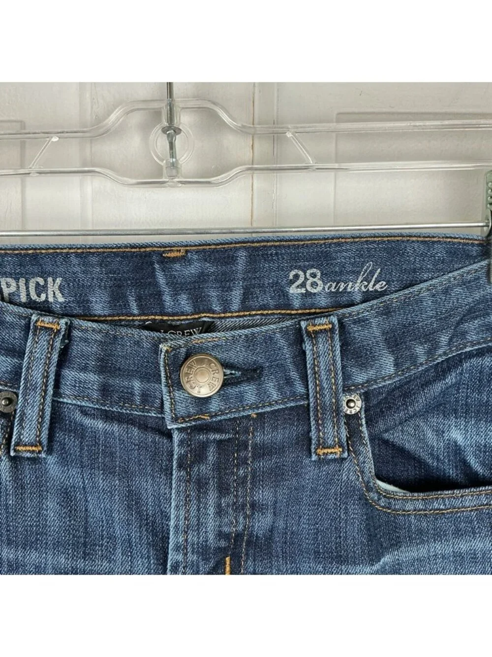 J. Crew crew toothpick ankle jeans size